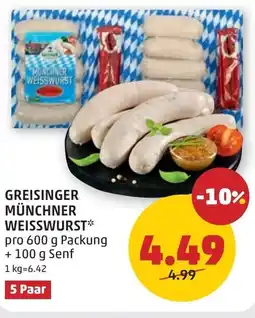 PENNY Greisinger münchner weisswurst Angebot