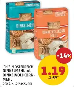 PENNY Dinkelmehl od dinkelvollkorn mehl Angebot