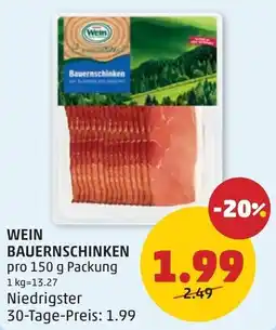PENNY Wein Bauernschinken Angebot