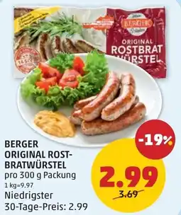 PENNY Berger original rost bratwürstel Angebot