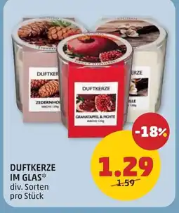 PENNY Duftkerze im glas Angebot