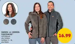 PENNY Damen od herren fleecejacke Angebot