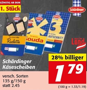 Strasser Markt Schärdinger Käsescheiben 135g/150g Angebot