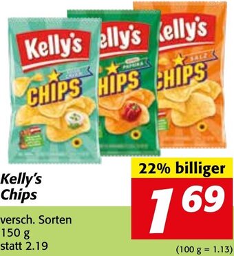 Strasser Markt Kelly's Chips 150g Angebot