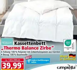 Norma Kassettenbett Thermo Balance Zirbe Angebot