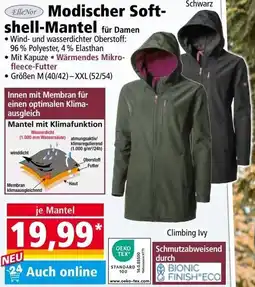 Norma Modischer Softshell Mantel Angebot
