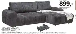 Mömax Wohnlandschaft Bolonia Graphitfarben Angebot