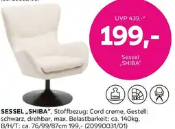Mömax Sessel Shiba in Creme Angebot