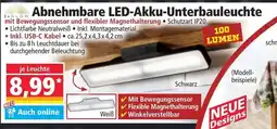Norma Abnehmbare LED-Akku-Unterbauleuchte Angebot