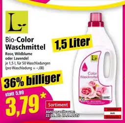 Norma Bio-Color Waschmittel Angebot