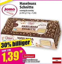 Norma Haselnuss Schnitte Angebot