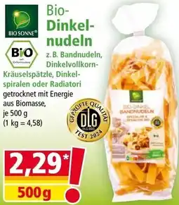 Norma Bio- Dinkel- nudeln Angebot
