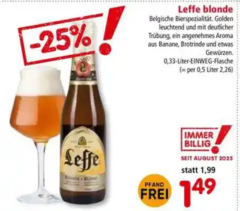 Interspar Leffe blonde Angebot