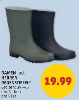 PENNY Damen- od. herren- regenstiefel Angebot
