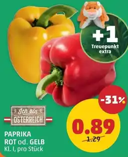 PENNY Paprika rot od. gelb Angebot