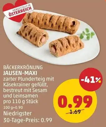 PENNY Bäckerkrönung jausen-maxi Angebot