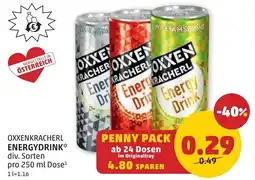 PENNY Oxxenkracherl energydrink Angebot