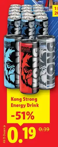 Lidl Kong strong energy drink Angebot