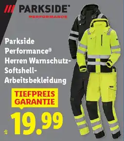 Lidl Parkside performance herren warnschutz- softshell- arbeitsbekleidung Angebot