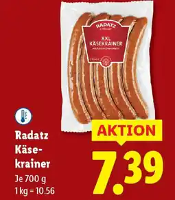 Lidl Radatz käse- krainer Angebot
