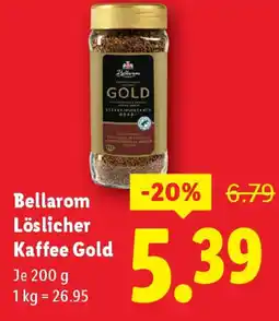 Lidl Bellarom löslicher kaffee gold Angebot