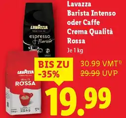 Lidl Lavazza barista intenso oder caffe crema qualità rossa Angebot