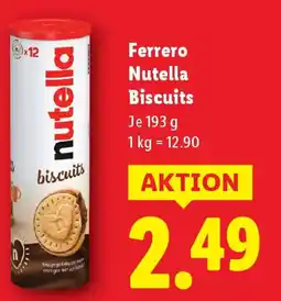 Lidl Ferrero nutella biscuits Angebot