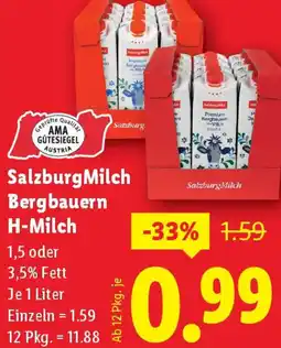 Lidl Salzburg milch bergbauern h-milch Angebot