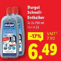 Lidl Durgol Schnell- Entkalker Angebot