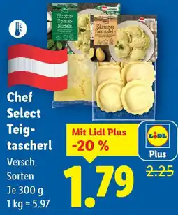 Lidl Chef select teigtascherl Angebot