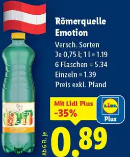 Lidl Römerquelle emotion Angebot