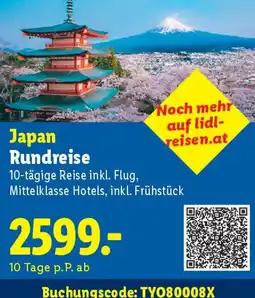 Lidl Japan rundreise Angebot