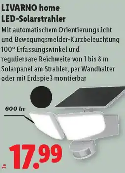 Lidl Livarno home led-solarstrahler Angebot