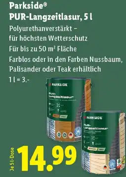 Lidl Parkside® PUR-Langzeitlasur Angebot