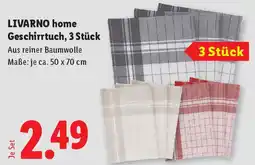 Lidl Livarno home geschirrtuch, 3 stück Angebot