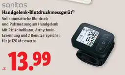 Lidl Sanitas handgelenk-blutdruckmessgerät Angebot