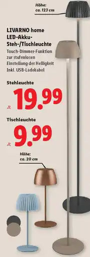 Lidl LIVARNO home LED-Akku- Steh-/Tischleuchte Angebot