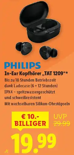Lidl Philips in-ear kopfhörer tat 1209 Angebot