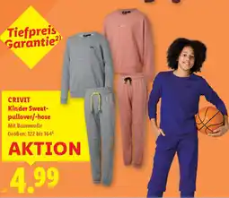 Lidl Crivit kinder sweat- pullover/-hose Angebot