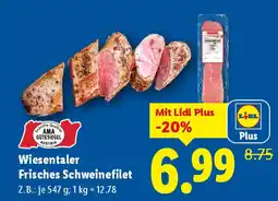 Lidl Wiesentaler frisches schweinefilet Angebot