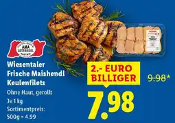 Lidl Wiesentaler frische maishendl keulenfilets Angebot