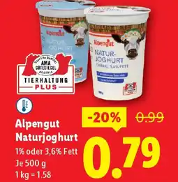 Lidl Alpengut naturjoghurt Angebot
