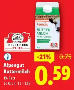 Lidl Alpengut buttermilch Angebot