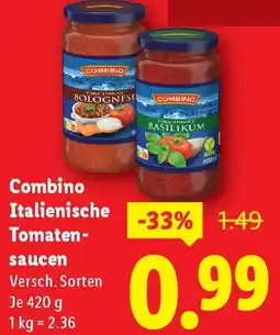 Lidl Combino italienische tomaten- saucen Angebot