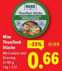 Lidl Nixe Thunfisch Stücke Angebot