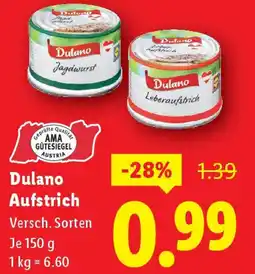 Lidl Dulano Aufstrich Angebot