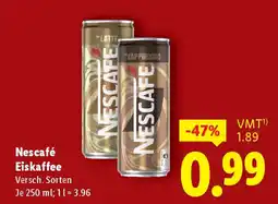 Lidl Nescafé eiskaffee Angebot