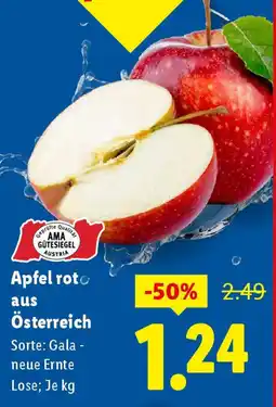 Lidl Apfel rot aus österreich Angebot
