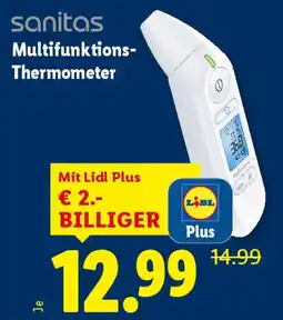 Lidl Sanitas multifunktions- thermometer Angebot