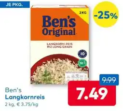 T&G Ben's langkornreis Angebot